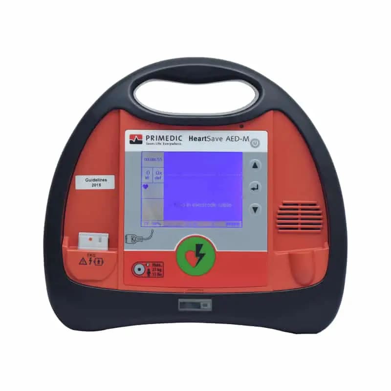 Primedic Defibrillator DC Shock (HeartSave AED M) for Emergency and ambulance Semi Automatic with monitor (360 J) Arabic speaking